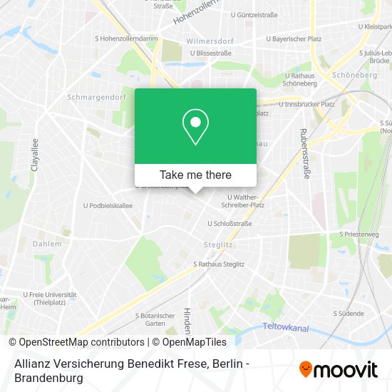 Карта Allianz Versicherung Benedikt Frese