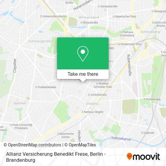 Карта Allianz Versicherung Benedikt Frese