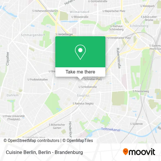 Cuisine Berlin map