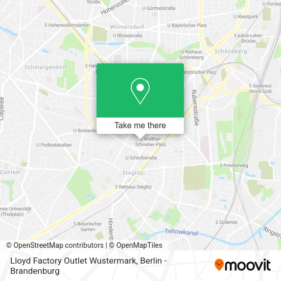 Карта Lloyd Factory Outlet Wustermark