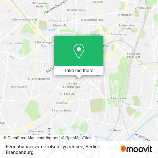 Карта Ferienhäuser am Großen Lychensee