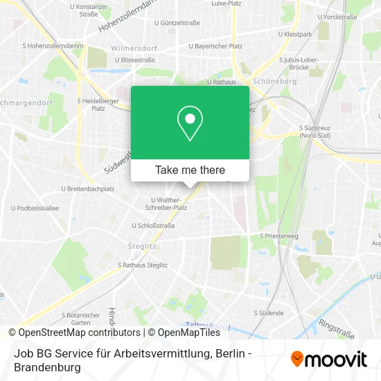 Карта Job BG Service für Arbeitsvermittlung
