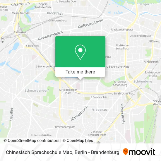 Chinesisch Sprachschule Mao map