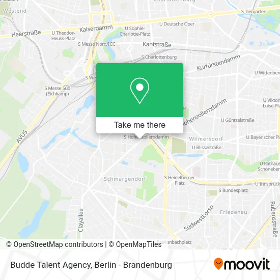 Budde Talent Agency map