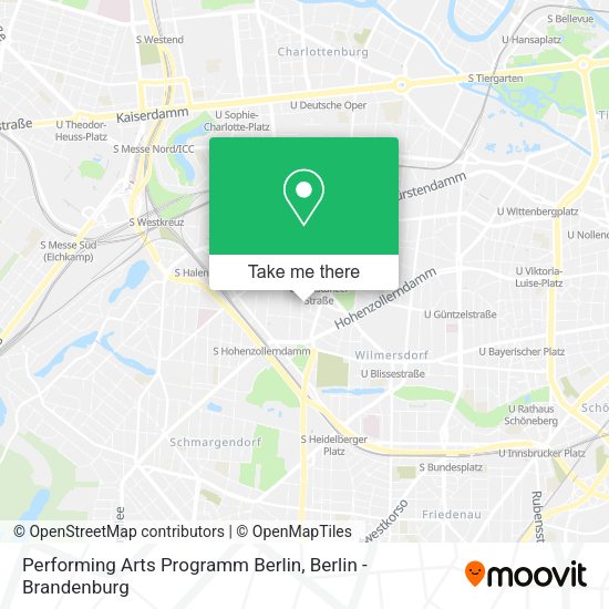 Карта Performing Arts Programm Berlin