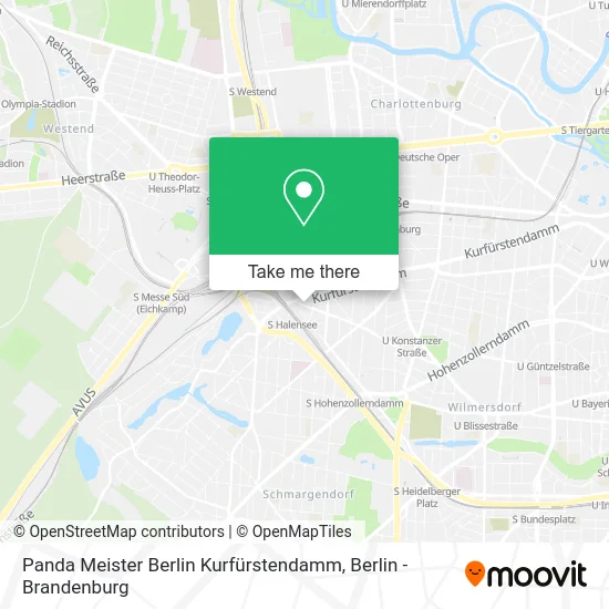 Карта Panda Meister Berlin Kurfürstendamm