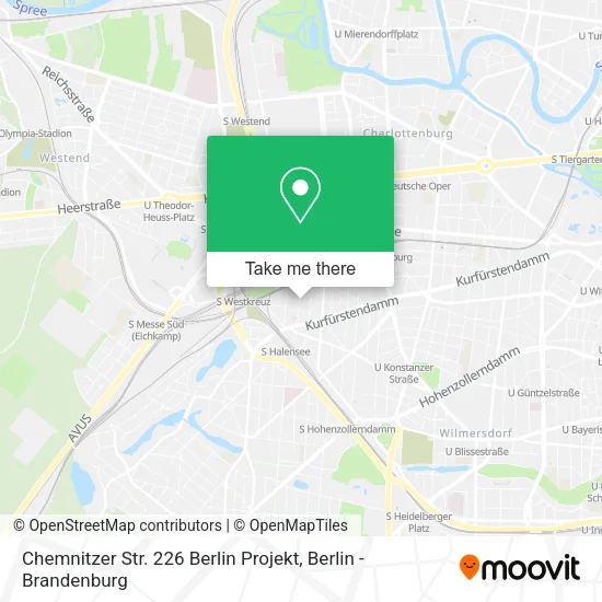 Карта Chemnitzer Str. 226 Berlin Projekt
