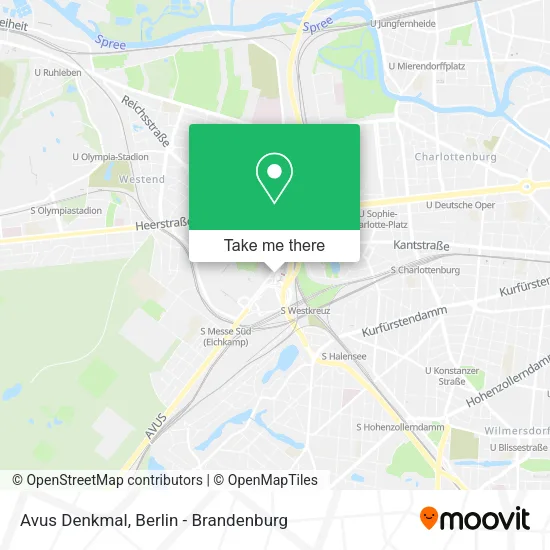 Карта Avus Denkmal