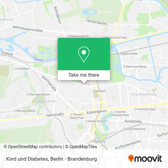 Kind und Diabetes map