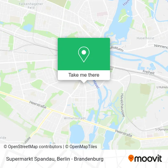 Supermarkt Spandau map