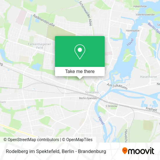 Карта Rodelberg im Spektefeld