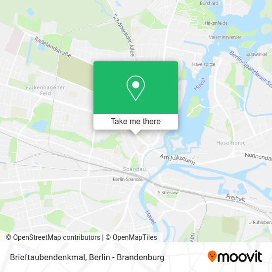 Brieftaubendenkmal map