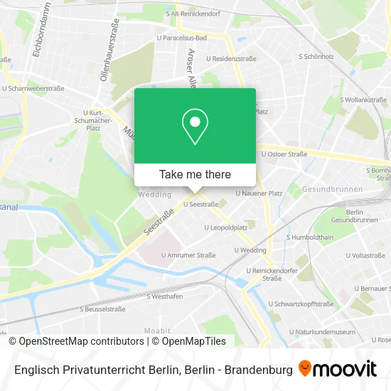 Карта Englisch Privatunterricht Berlin