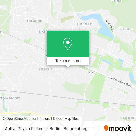 Карта Active Physio Falkense