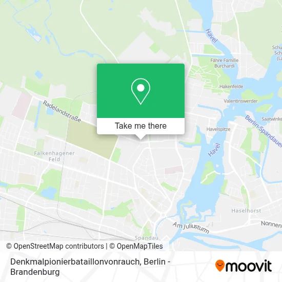 Denkmalpionierbataillonvonrauch map
