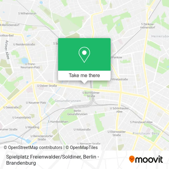 Карта Spielplatz Freienwalder / Soldiner