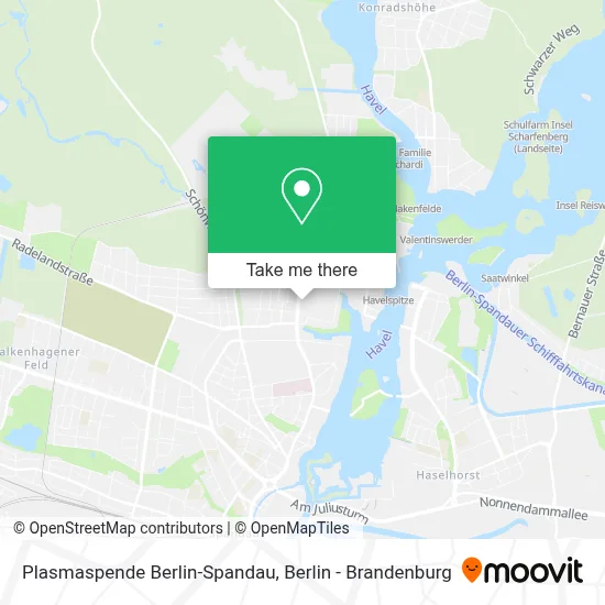 Plasmaspende Berlin-Spandau map
