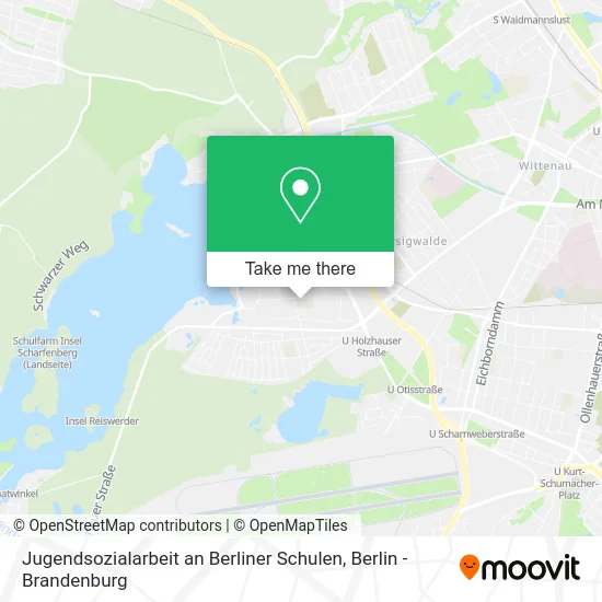 Карта Jugendsozialarbeit an Berliner Schulen