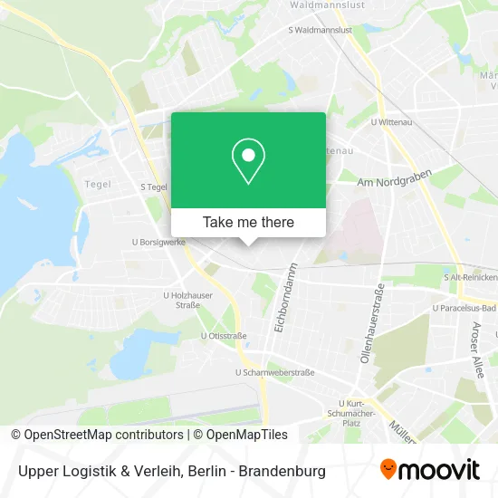 Карта Upper Logistik & Verleih