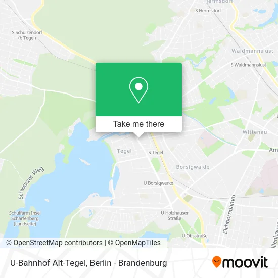 Карта U-Bahnhof Alt-Tegel