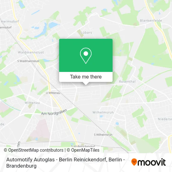 Карта Automotify Autoglas - Berlin Reinickendorf