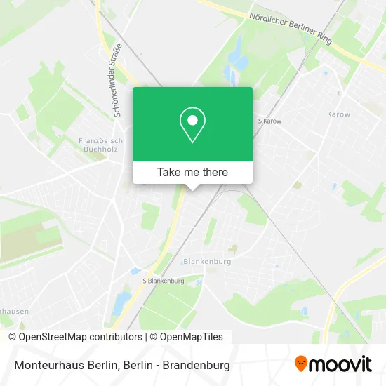 Monteurhaus Berlin map