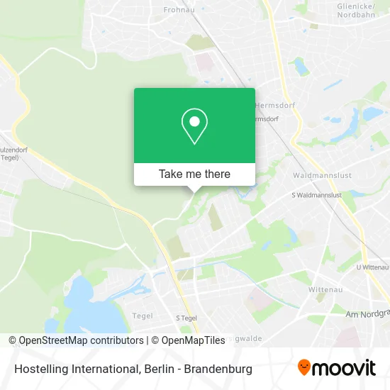 Hostelling International map