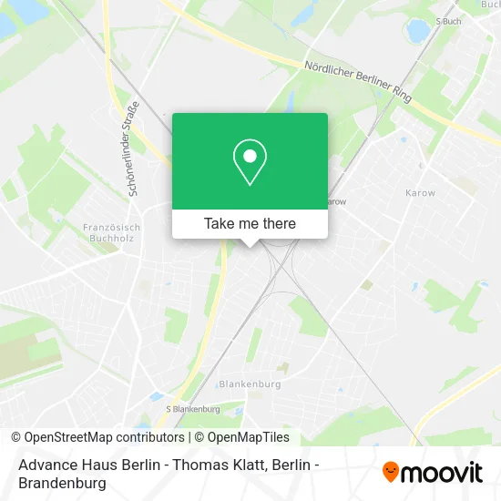 Карта Advance Haus Berlin - Thomas Klatt