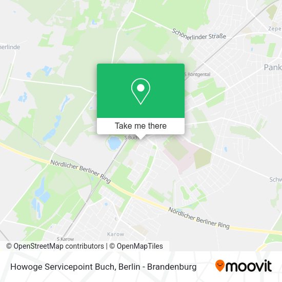 Карта Howoge Servicepoint Buch