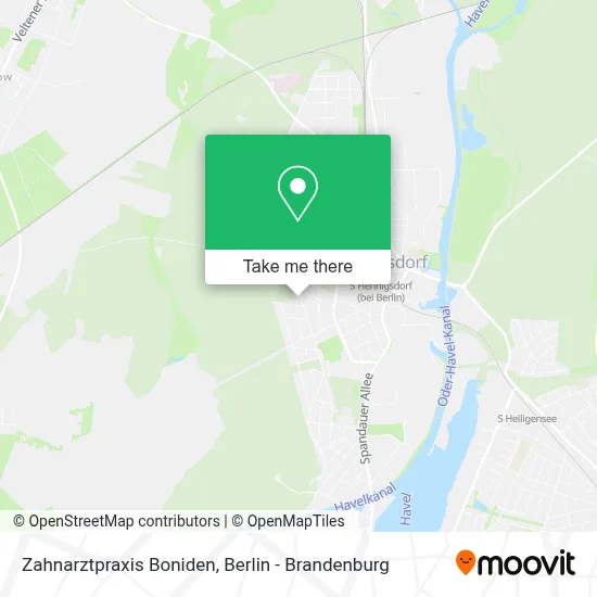 Zahnarztpraxis Boniden map