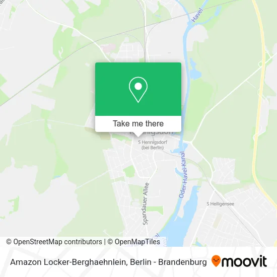 Amazon Locker-Berghaehnlein map