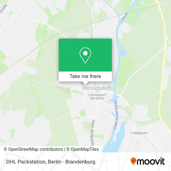 DHL Packstation map