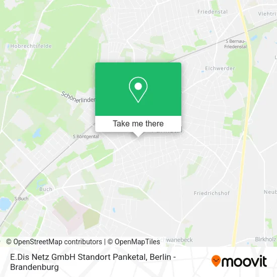 Карта E.Dis Netz GmbH Standort Panketal