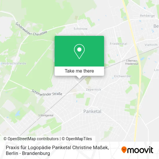 Карта Praxis für Logopädie Panketal Christine Maßek