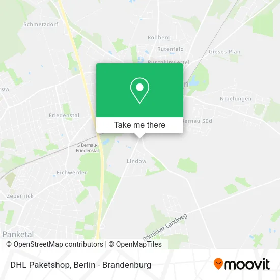 DHL Paketshop map