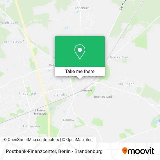 Postbank-Finanzcenter map