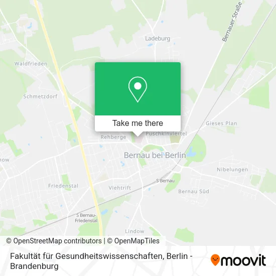 Карта Fakultät für Gesundheitswissenschaften