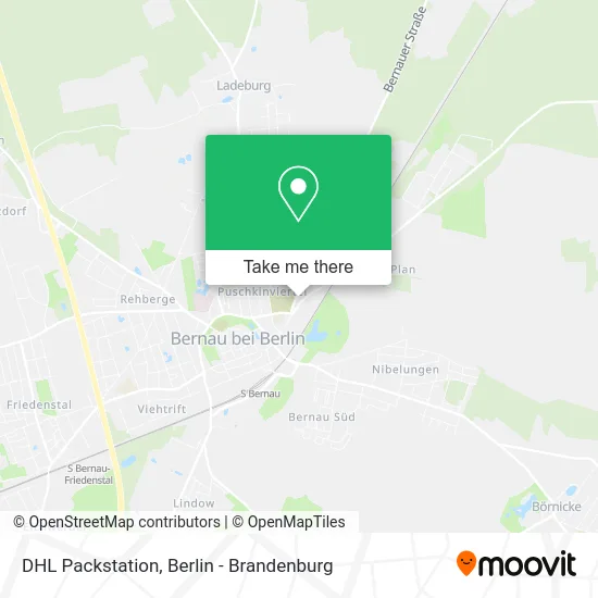 DHL Packstation map