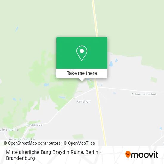 Карта Mittelalterliche Burg Breydin Ruine