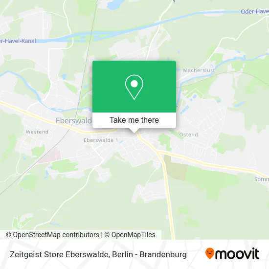 Карта Zeitgeist Store Eberswalde