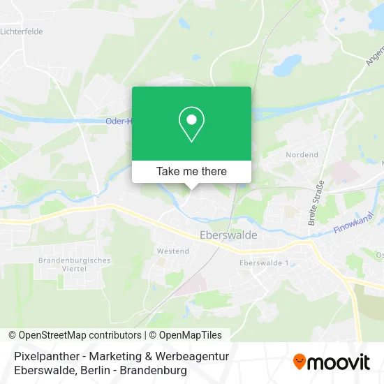 Карта Pixelpanther - Marketing & Werbeagentur Eberswalde