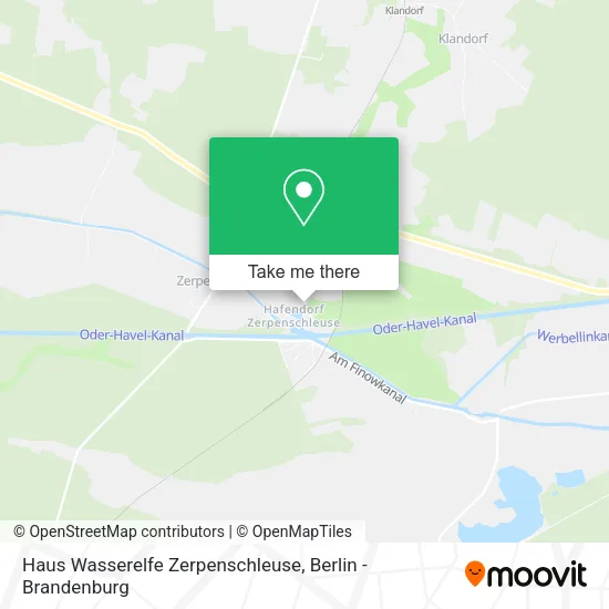 Карта Haus Wasserelfe Zerpenschleuse