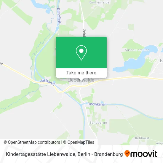 Карта Kindertagesstätte Liebenwalde