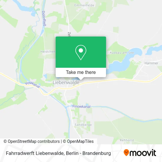 Карта Fahrradwerft Liebenwalde