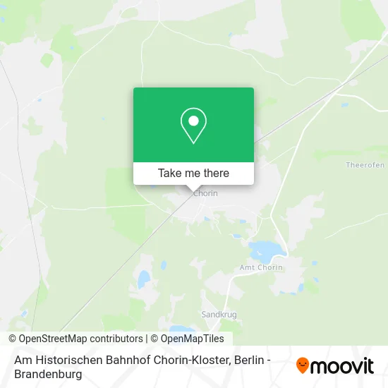 Am Historischen Bahnhof Chorin-Kloster map