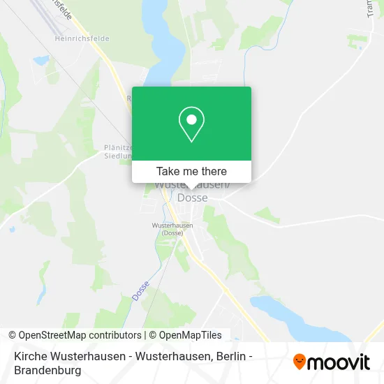 Kirche Wusterhausen - Wusterhausen map