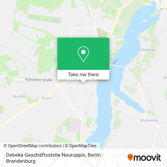 Карта Debeka Geschäftsstelle Neuruppin