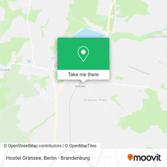 Hostel Gransee map