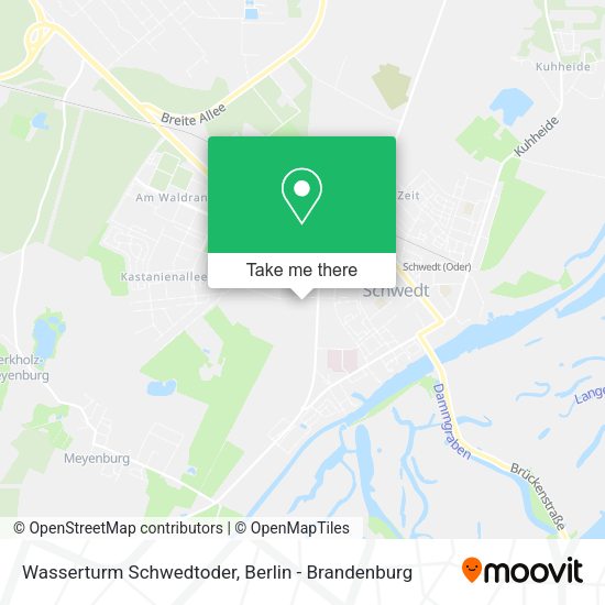 Wasserturm Schwedtoder map