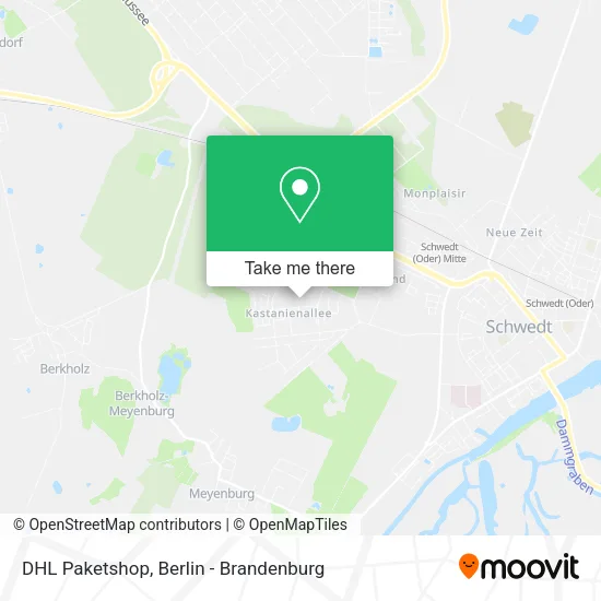 DHL Paketshop map